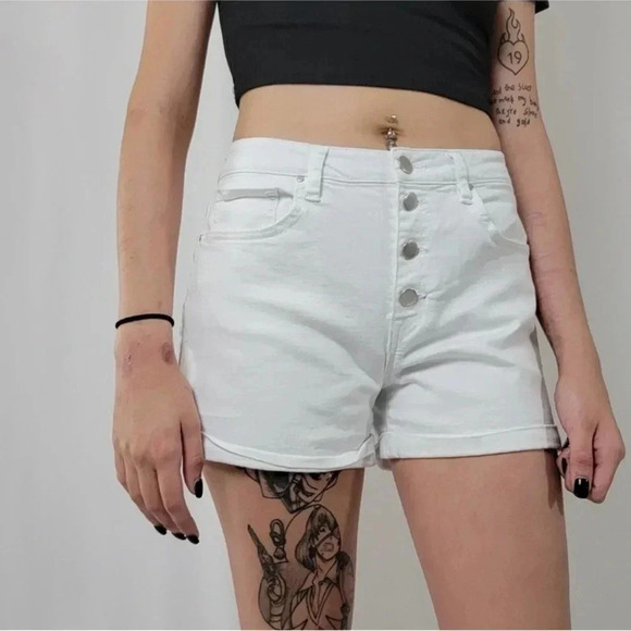 Harper Heritage Button Front Jean Shorts - Picture 6 of 8